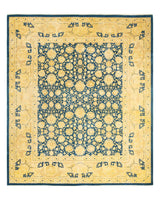 One-of-a-Kind Imported Hand-knotted Area Rug  - Blue,  8' 4" x 9' 10" - Modern Rug Importers