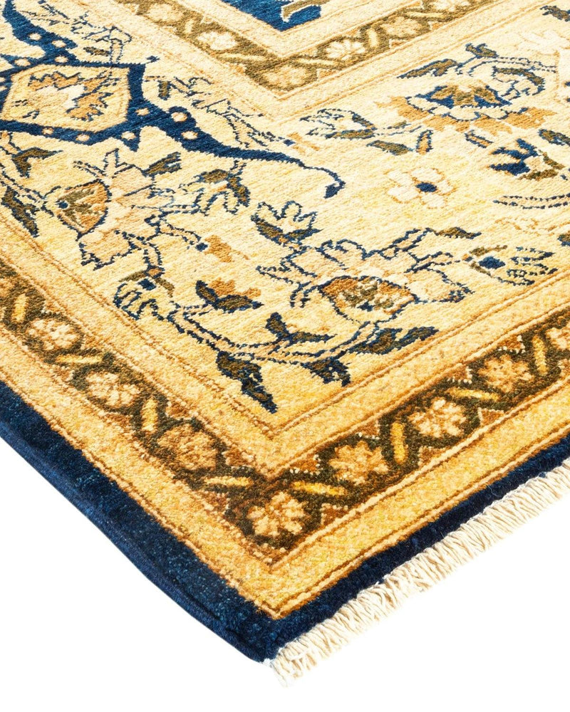 One-of-a-Kind Imported Hand-knotted Area Rug  - Blue, 8' 8" x 11' 10" - Modern Rug Importers