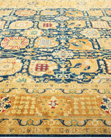 One-of-a-Kind Imported Hand-Knotted Area Rug  - Blue, 9' 0" x 12' 1" - Modern Rug Importers