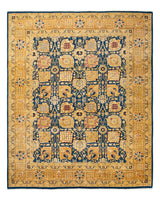 One-of-a-Kind Imported Hand-knotted Area Rug  - Blue, 9' 1" x 10' 6" - Modern Rug Importers