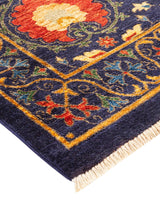 One-of-a-Kind Imported Hand-knotted Area Rug  - Blue, 9' 10" x 13' 1" - Modern Rug Importers