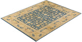 One-of-a-Kind Imported Hand-knotted Area Rug  - Blue, 9' 6" x 12' 1" - Modern Rug Importers