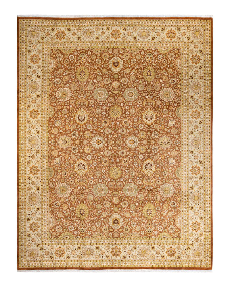 One-of-a-Kind Imported Hand-knotted Area Rug  - Brown, 10' 1" x 13' 0" - Modern Rug Importers