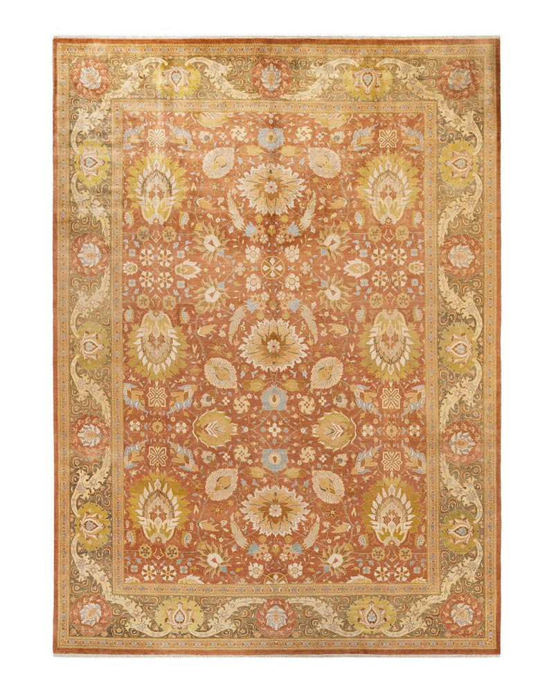 One-of-a-Kind Imported Hand-knotted Area Rug  - Brown, 10' 1" x 13' 9" - Modern Rug Importers