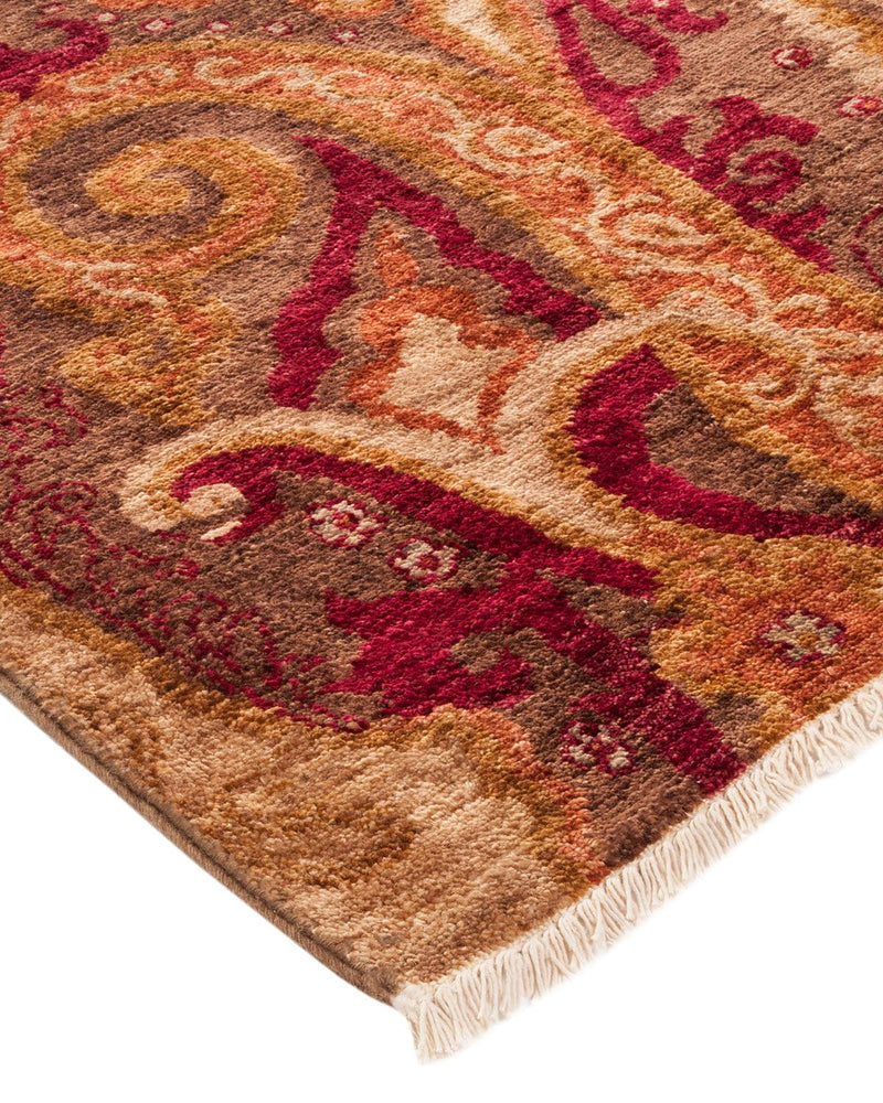 One-of-a-Kind Imported Hand-knotted Area Rug  - Brown, 10' 1" x 14' 2" - Modern Rug Importers