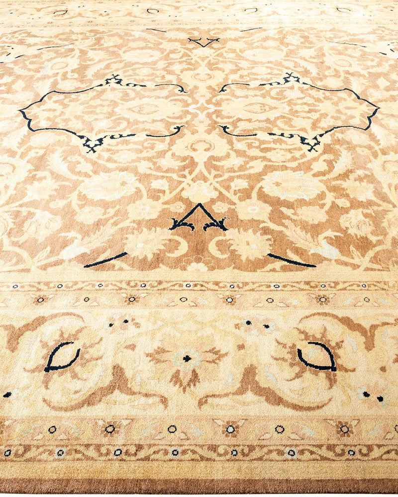 One-of-a-Kind Imported Hand-knotted Area Rug  - Brown, 10' 2" x 13' 6" - Modern Rug Importers