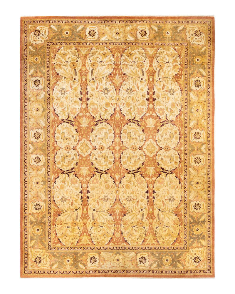 One-of-a-Kind Imported Hand-knotted Area Rug  - Brown, 10' 2" x 13' 8" - Modern Rug Importers
