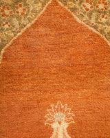 One-of-a-Kind Imported Hand-knotted Area Rug  - Brown, 4' 0" x 6' 1" - Modern Rug Importers