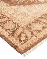 One-of-a-Kind Imported Hand-knotted Area Rug  - Brown, 4' 1" x 6' 5" - Modern Rug Importers