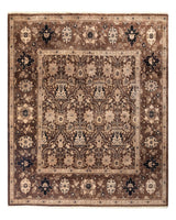 One-of-a-Kind Imported Hand-knotted Area Rug  - Brown,  6' 0" x 6' 1" - Modern Rug Importers