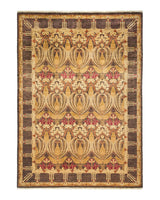 One-of-a-Kind Imported Hand-knotted Area Rug  - Brown, 6' 1" x 8' 4" - Modern Rug Importers