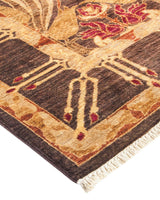 One-of-a-Kind Imported Hand-knotted Area Rug  - Brown, 6' 1" x 8' 4" - Modern Rug Importers