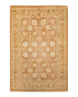 One-of-a-Kind Imported Hand-knotted Area Rug  - Brown, 6' 1" x 9' 0" - Modern Rug Importers