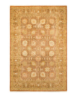 One-of-a-Kind Imported Hand-knotted Area Rug  - Brown, 6' 1" x 9' 2" - Modern Rug Importers