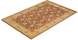 One-of-a-Kind Imported Hand-knotted Area Rug  - Brown, 6' 1" x 9' 3" - Modern Rug Importers