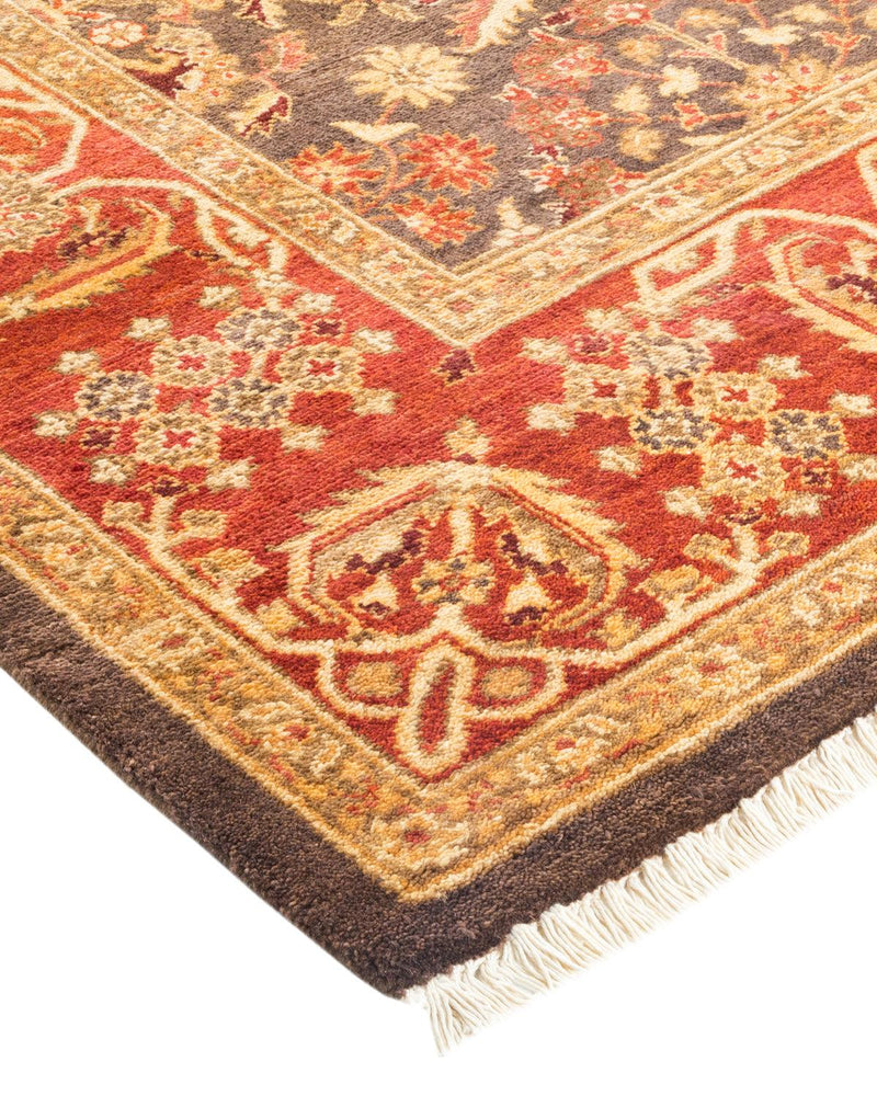 One-of-a-Kind Imported Hand-knotted Area Rug  - Brown, 6' 1" x 9' 6" - Modern Rug Importers