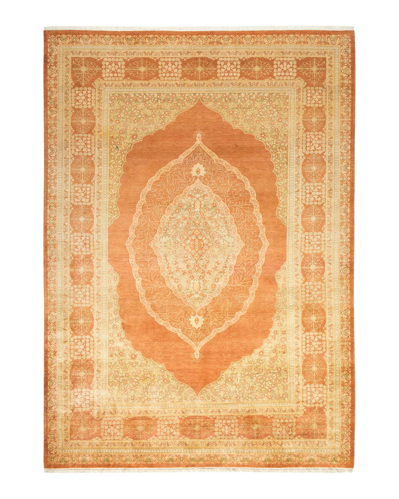 One-of-a-Kind Imported Hand-knotted Area Rug  - Brown, 6' 2" x 8' 9" - Modern Rug Importers