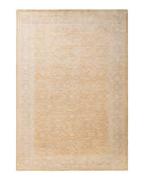 One-of-a-Kind Imported Hand-Knotted Area Rug  - Brown, 6' 3" x 8' 10" - Modern Rug Importers