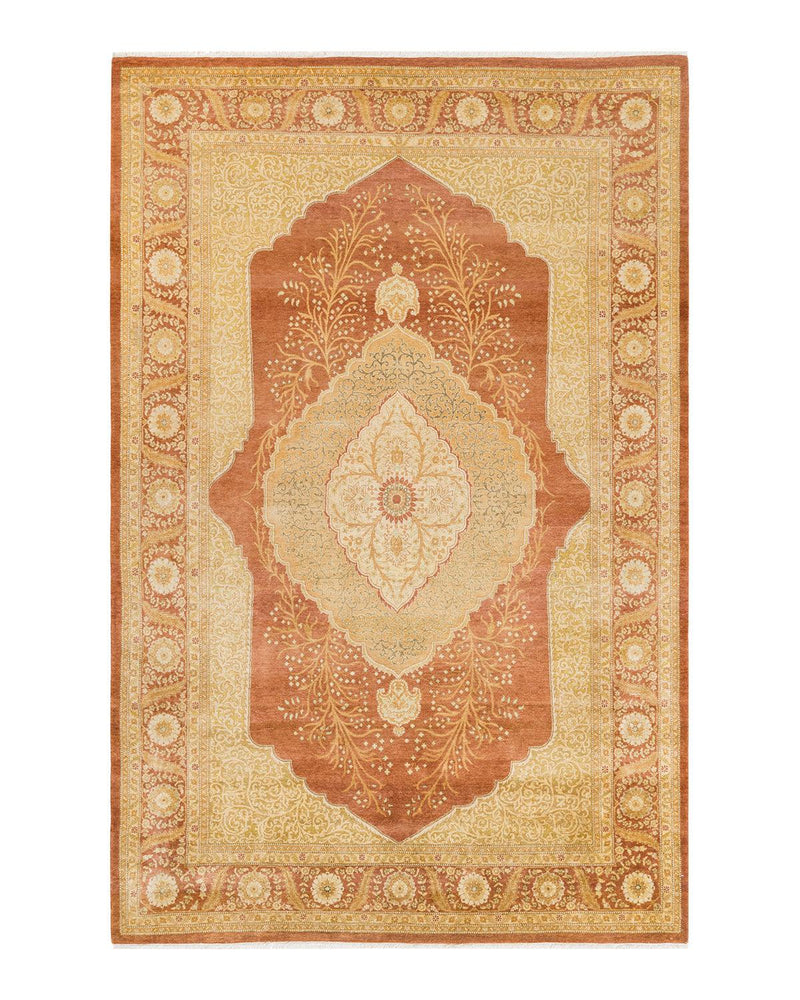 One-of-a-Kind Imported Hand-knotted Area Rug  - Brown, 6' 3" x 9' 6" - Modern Rug Importers