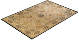 One-of-a-Kind Imported Hand-knotted Area Rug  - Brown, 6' 8" x 9' 9" - Modern Rug Importers