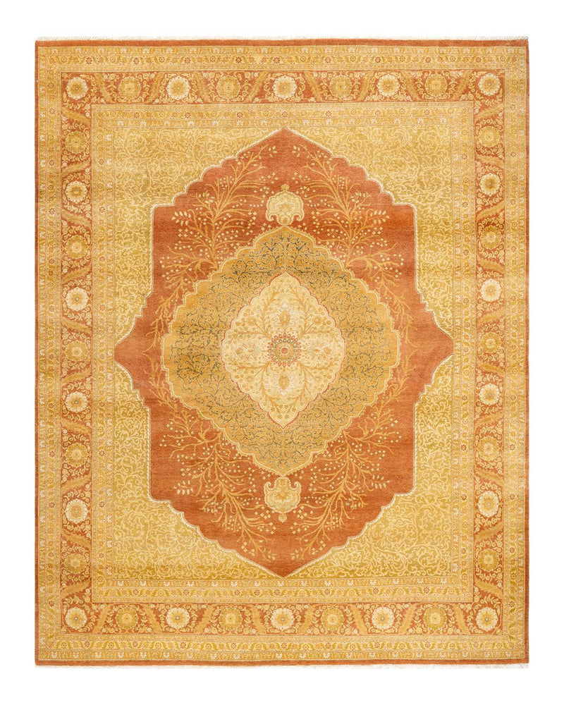 One-of-a-Kind Imported Hand-knotted Area Rug  - Brown,  7' 10" x 10' 6" - Modern Rug Importers