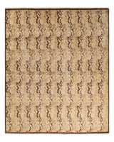 One-of-a-Kind Imported Hand-knotted Area Rug  - Brown, 7' 10" x 8' 2" - Modern Rug Importers
