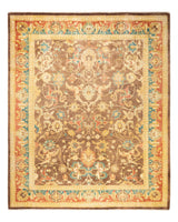 One-of-a-Kind Imported Hand-knotted Area Rug  - Brown, 8' 0" x 9' 3" - Modern Rug Importers