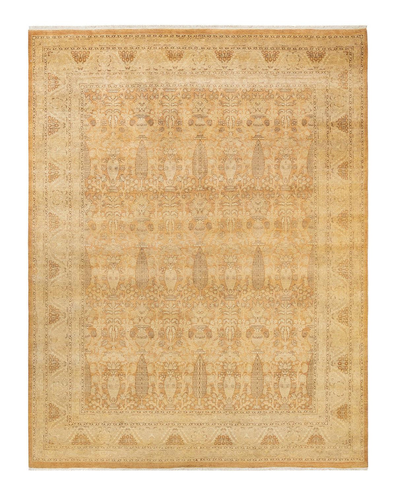 One-of-a-Kind Imported Hand-Knotted Area Rug  - Brown, 8' 1" x 10' 2" - Modern Rug Importers