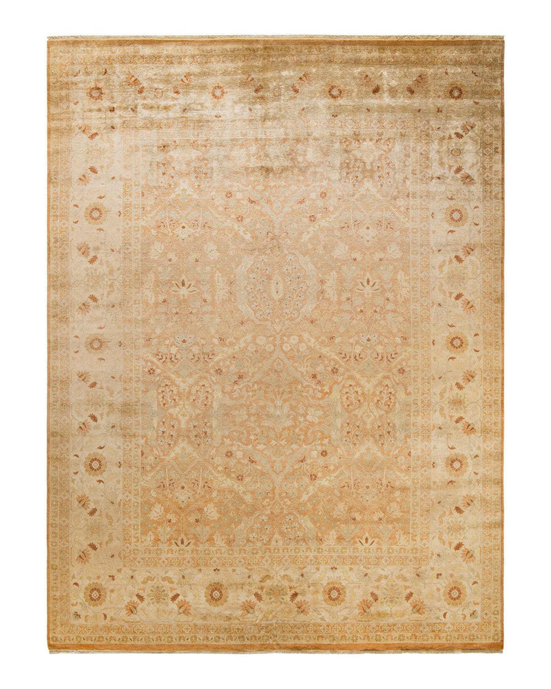 One-of-a-Kind Imported Hand-knotted Area Rug  - Brown,  8' 10" x 11' 10" - Modern Rug Importers