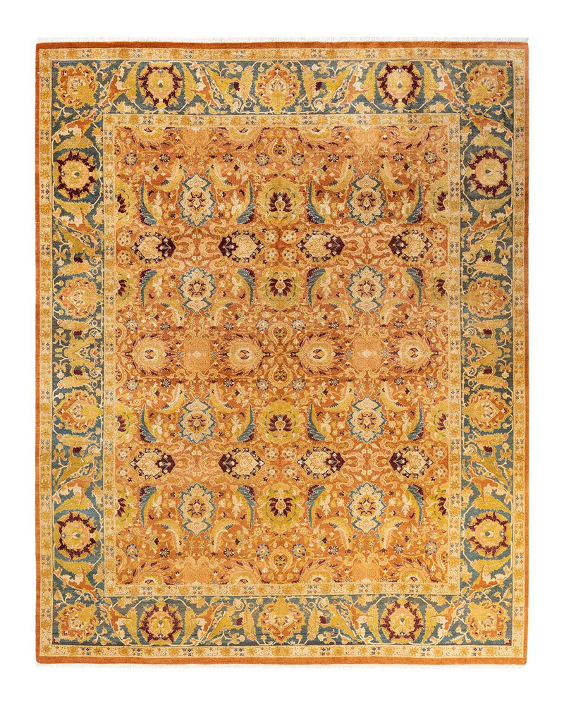 One-of-a-Kind Imported Hand-Knotted Area Rug  - Brown, 8' 2" x 10' 3" - Modern Rug Importers