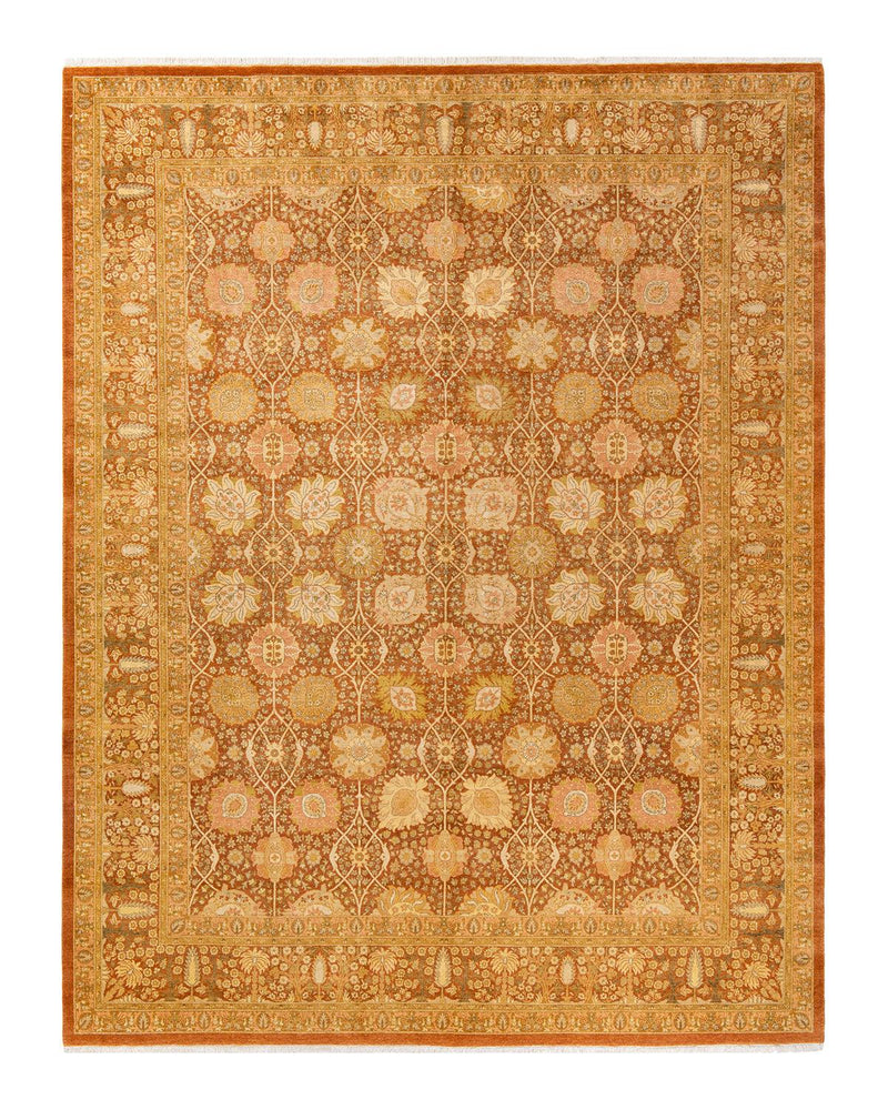 One-of-a-Kind Imported Hand-knotted Area Rug  - Brown, 8' 2" x 10' 7" - Modern Rug Importers