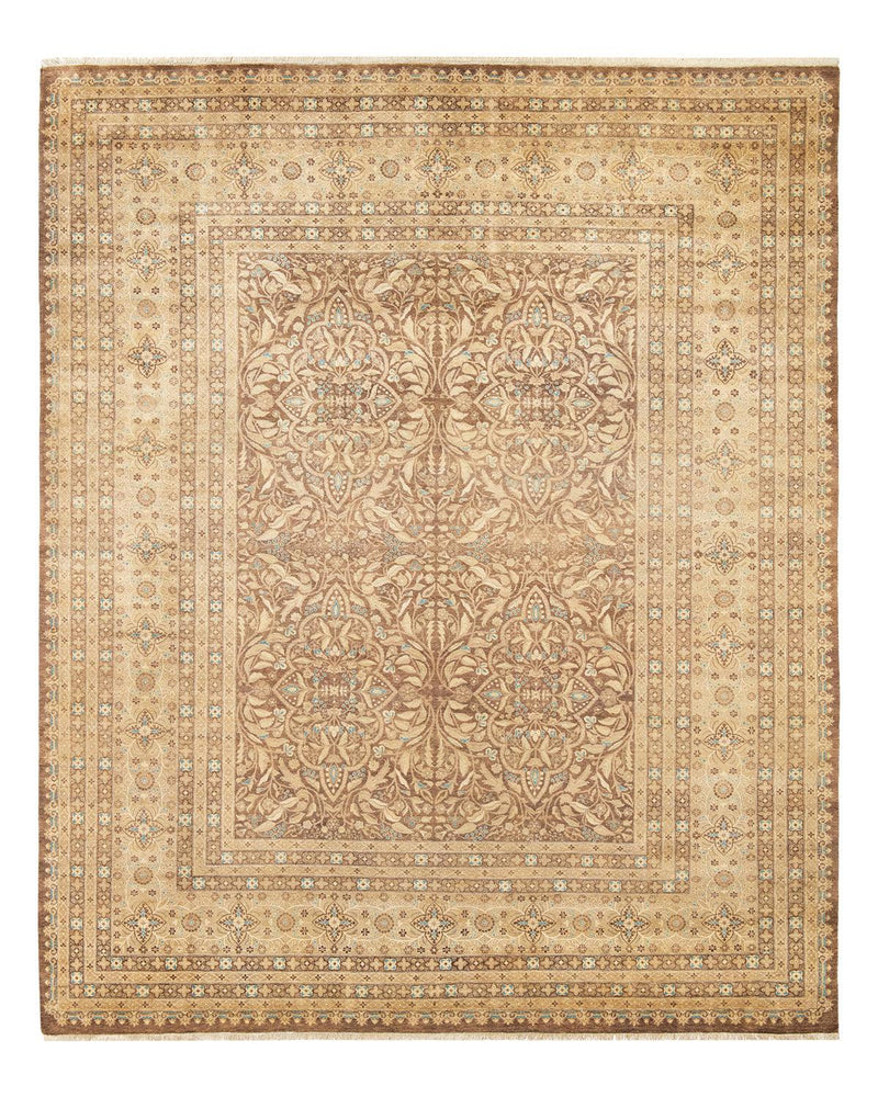One-of-a-Kind Imported Hand-knotted Area Rug  - Brown, 8' 3" x 10' 1" - Modern Rug Importers