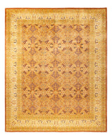 One-of-a-Kind Imported Hand-Knotted Area Rug  - Brown, 8' 3" x 9' 10" - Modern Rug Importers