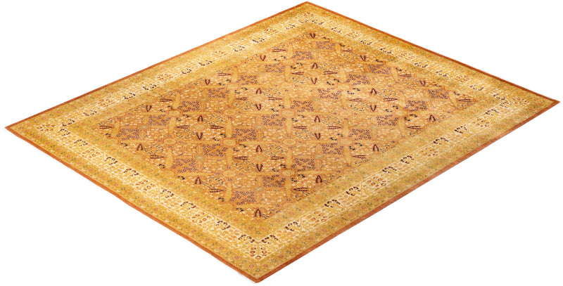 One-of-a-Kind Imported Hand-Knotted Area Rug  - Brown, 8' 3" x 9' 10" - Modern Rug Importers
