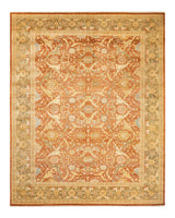 One-of-a-Kind Imported Hand-Knotted Area Rug  - Brown, 8' 4" x 10' 4" - Modern Rug Importers