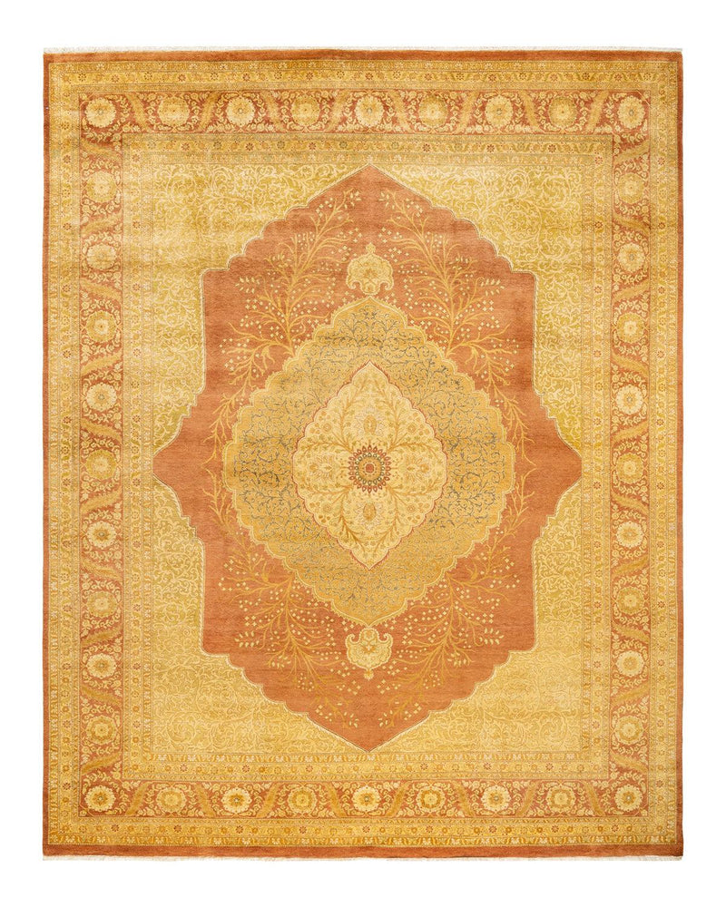 One-of-a-Kind Imported Hand-knotted Area Rug  - Brown,  8' 6" x 10' 9" - Modern Rug Importers