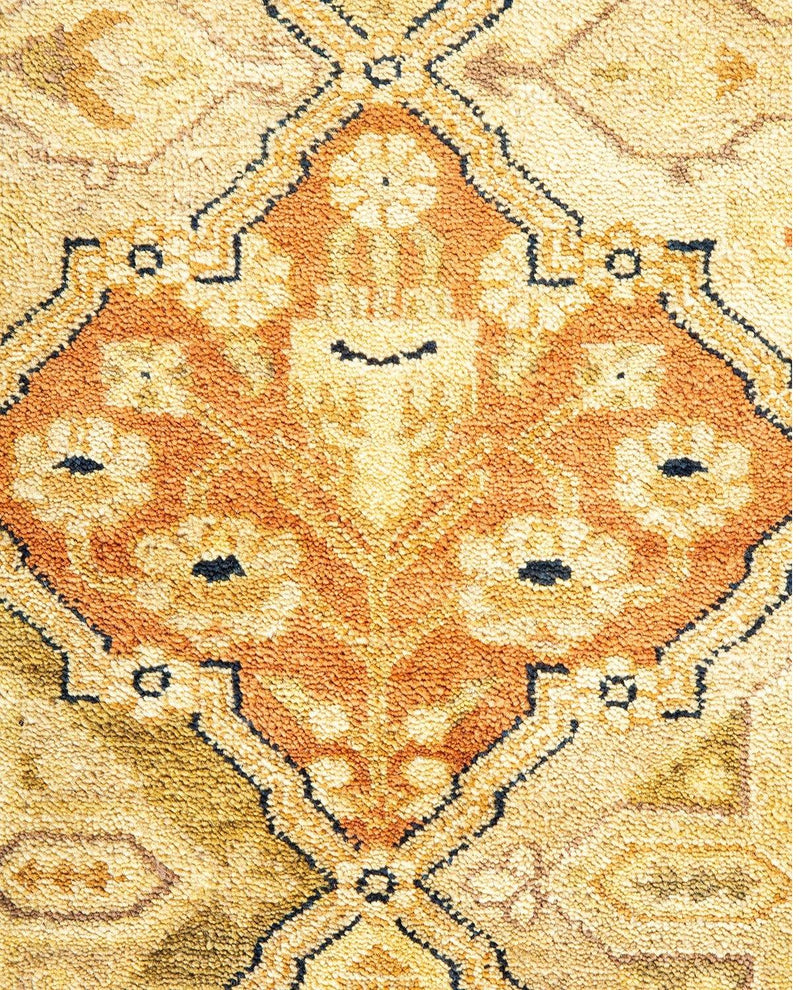 One-of-a-Kind Imported Hand-knotted Area Rug  - Brown, 9' 0" x 11' 6" - Modern Rug Importers