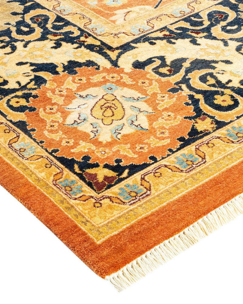 One-of-a-Kind Imported Hand-knotted Area Rug  - Brown,  9' 0" x 12' 4" - Modern Rug Importers
