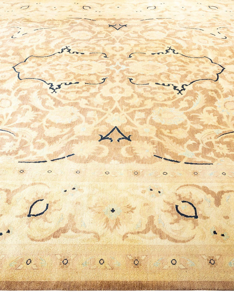 One-of-a-Kind Imported Hand-knotted Area Rug  - Brown, 9' 1" x 11' 8" - Modern Rug Importers
