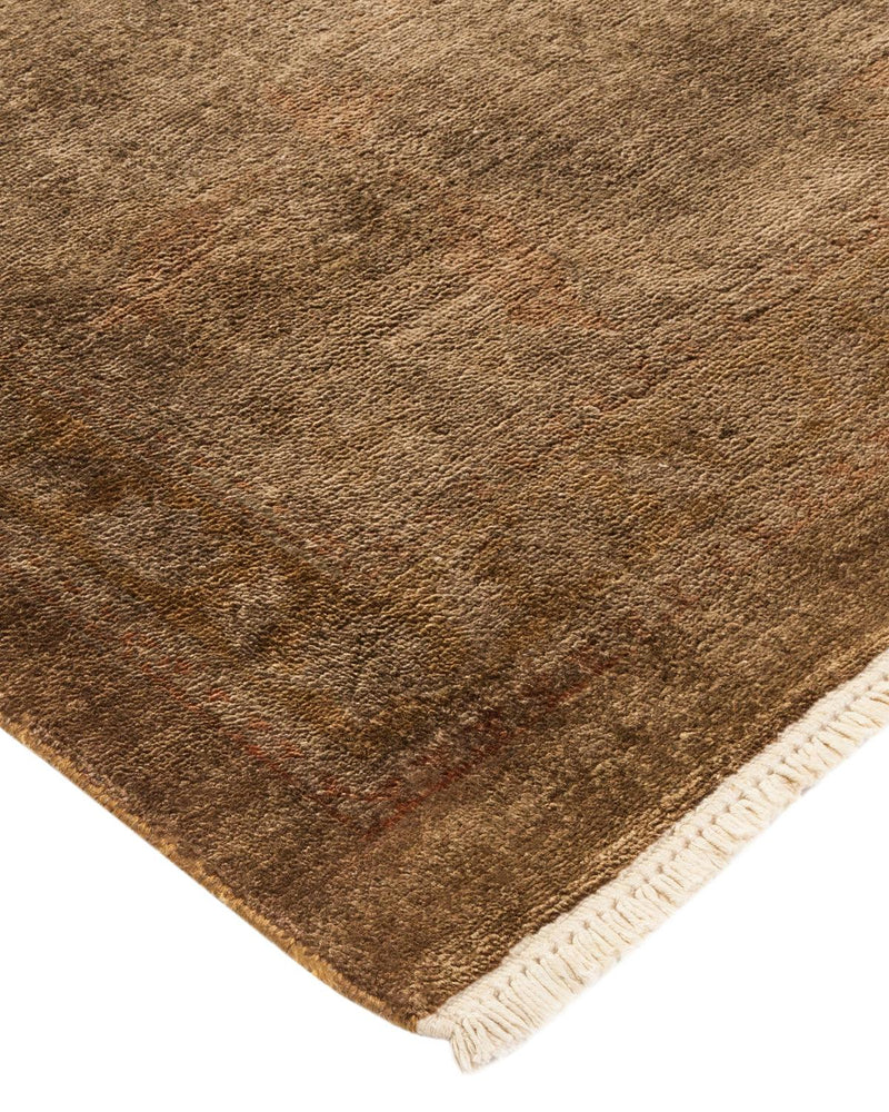 One-of-a-Kind Imported Hand-knotted Area Rug  - Brown, 9' 10" x 13' 2" - Modern Rug Importers