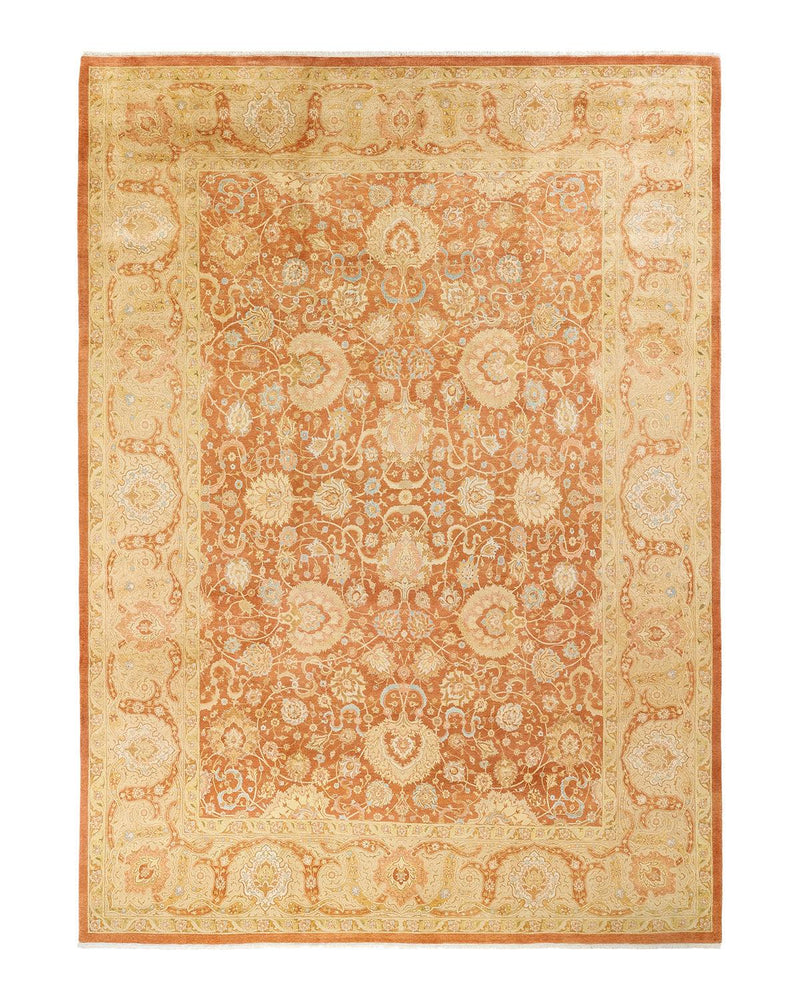 One-of-a-Kind Imported Hand-knotted Area Rug  - Brown, 9' 2" x 12' 8" - Modern Rug Importers
