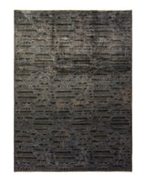 One-of-a-Kind Imported Hand-knotted Area Rug  - Dark Gray, 8' 10" x 12' 1" - Modern Rug Importers