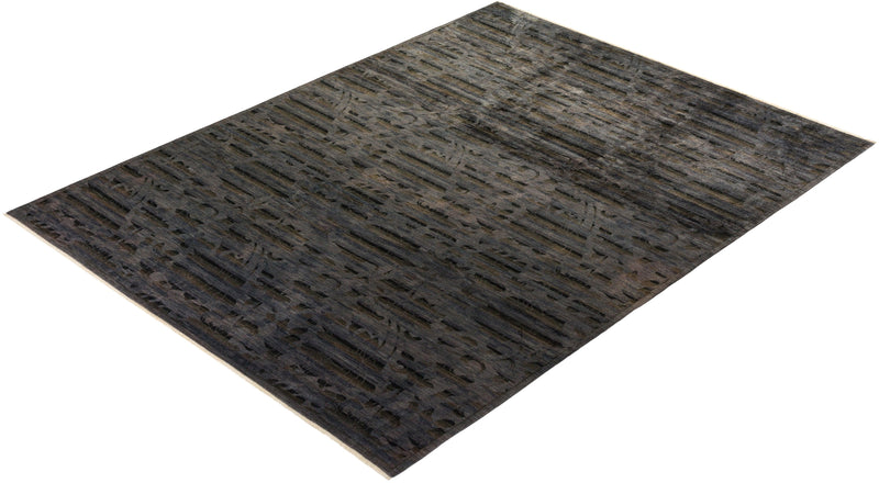 One-of-a-Kind Imported Hand-knotted Area Rug  - Dark Gray, 8' 10" x 12' 1" - Modern Rug Importers