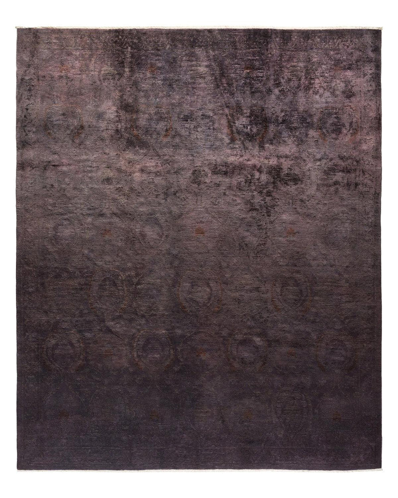 One-of-a-Kind Imported Hand-knotted Area Rug  - Dark Gray, 9' 1" x 10' 10" - Modern Rug Importers