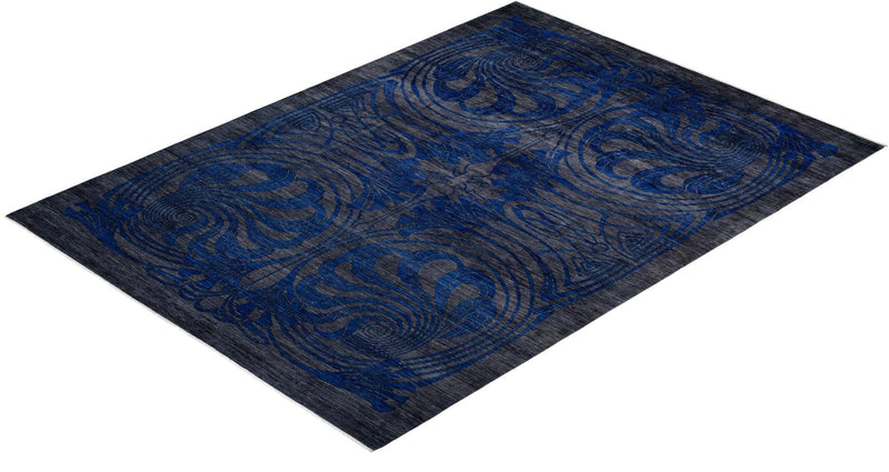One-of-a-Kind Imported Hand-knotted Area Rug  - Gray, 10' 3" x 14' 1" - Modern Rug Importers
