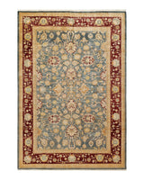 One-of-a-Kind Imported Hand-knotted Area Rug  - Gray, 6' 1" x 9' 1" - Modern Rug Importers
