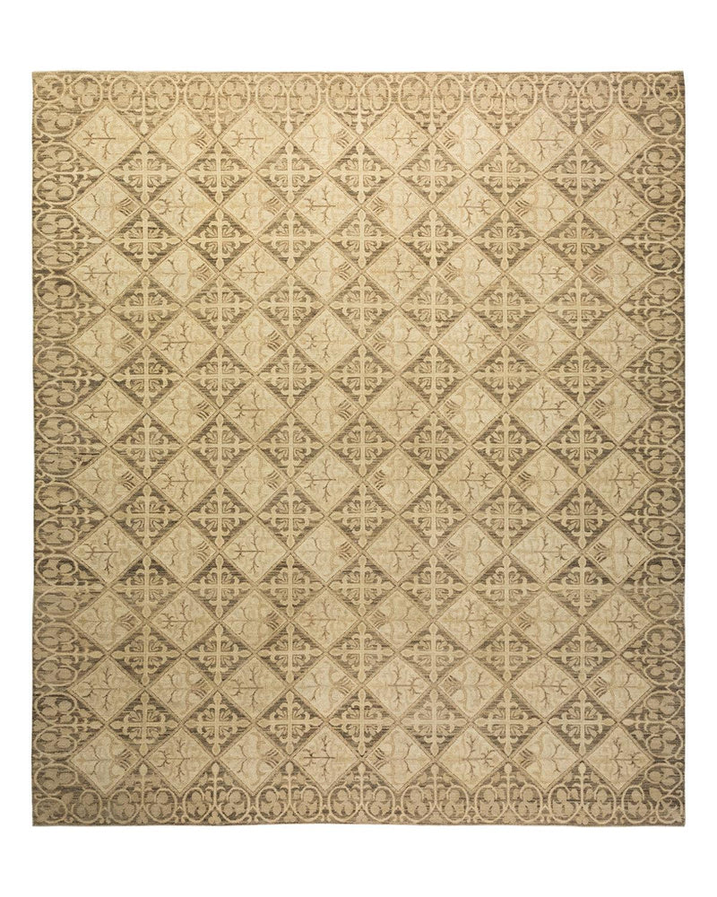 One-of-a-Kind Imported Hand-knotted Area Rug  - Gray, 8' 2" x 9' 6" - Modern Rug Importers