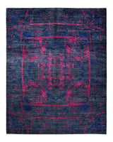 One-of-a-Kind Imported Hand-knotted Area Rug  - Gray, 8' 3" x 10' 4" - Modern Rug Importers