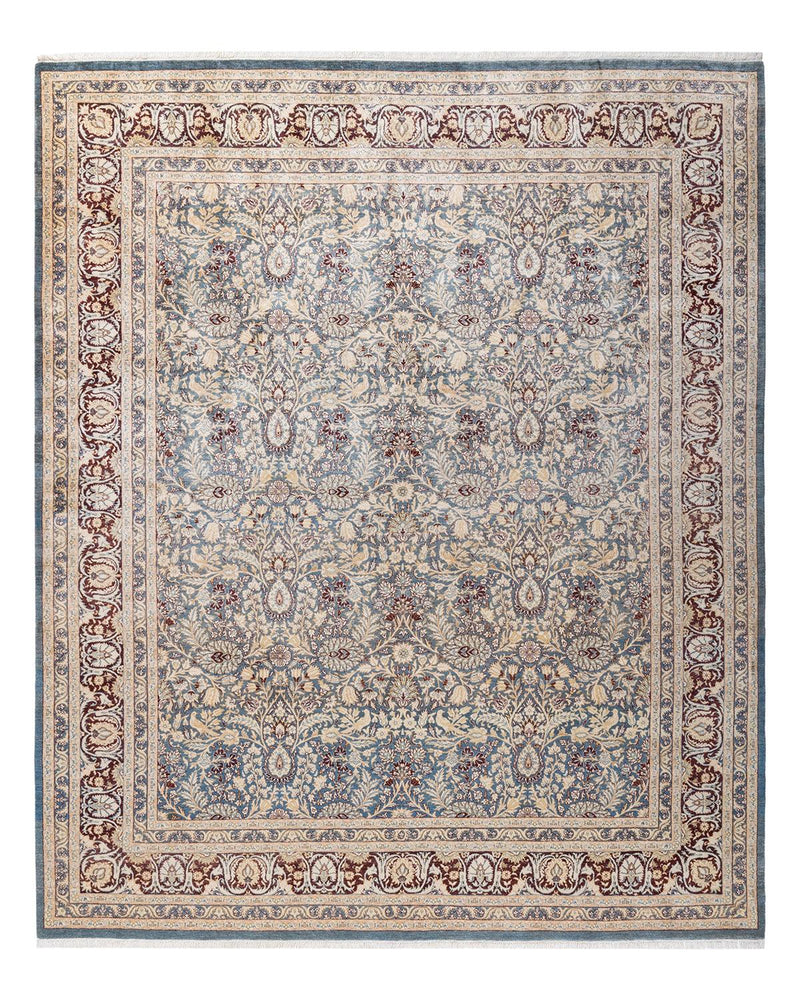One-of-a-Kind Imported Hand-knotted Area Rug  - Gray,  8' 4" x 10' 1" - Modern Rug Importers