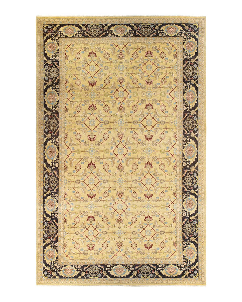 One-of-a-Kind Imported Hand-knotted Area Rug  - Green, 10' 0" x 16' 0" - Modern Rug Importers